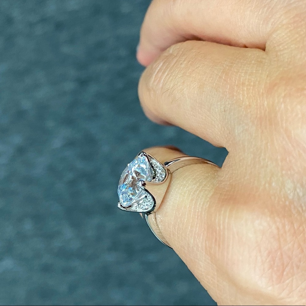 4ct Solitaire Engagement Ring Size 5 - image 8